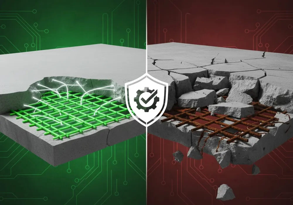 F+G Mesh Strength in Concrete